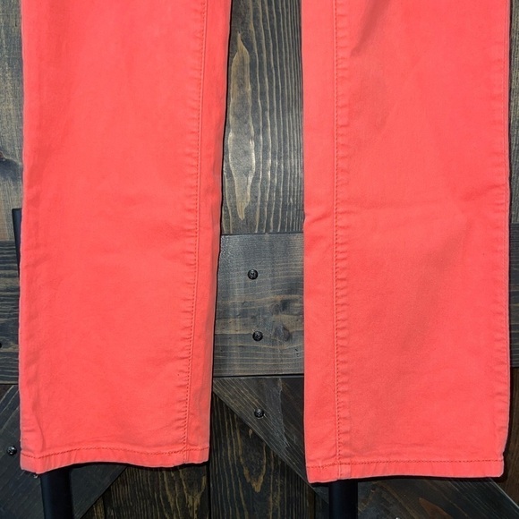 Anthropologie Pilcro and the Letterpress Pants Coral Straight Leg Jeans Mid Rise - Picture 3 of 7